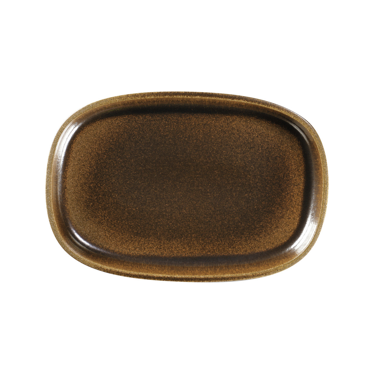 Ease, Platte oval tief 300 x 204 mm / 1,50 l rust brown